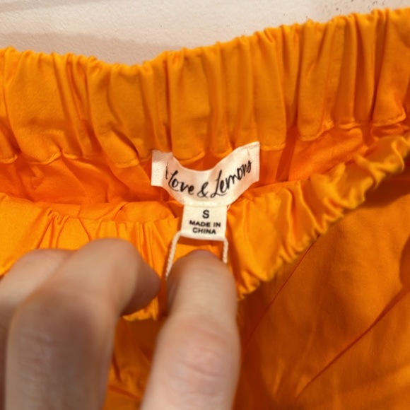 *NEW* 🍊 FOR LOVE & LEMONS CLEMENTINE MIDI POPLIN SKIRT SMALL - Picture 6 of 7